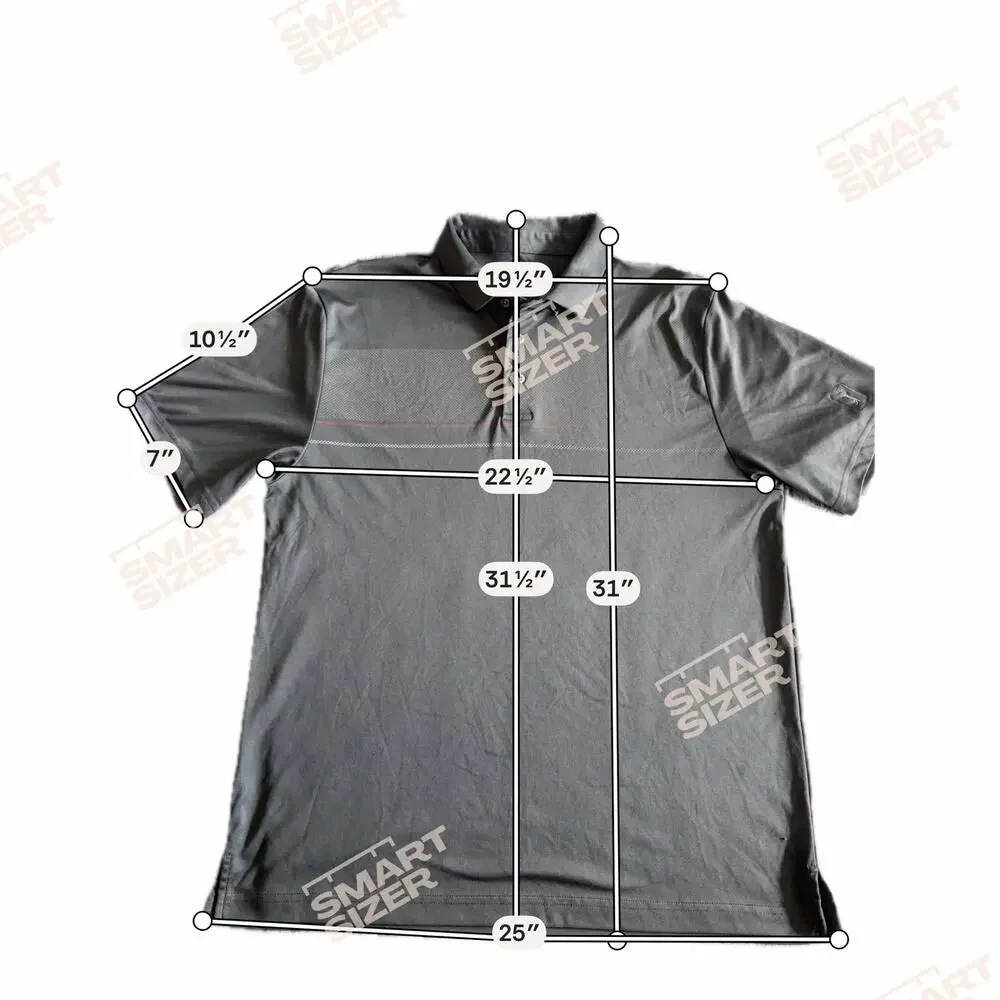 NWOT PGA Tour Black Polka Dot Short Sleeve Polo Shirt Men's Size Large
